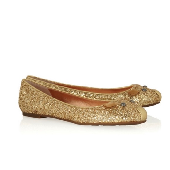 Marc Jacobs Glitter Mouse Flats - Picture 1 of 8